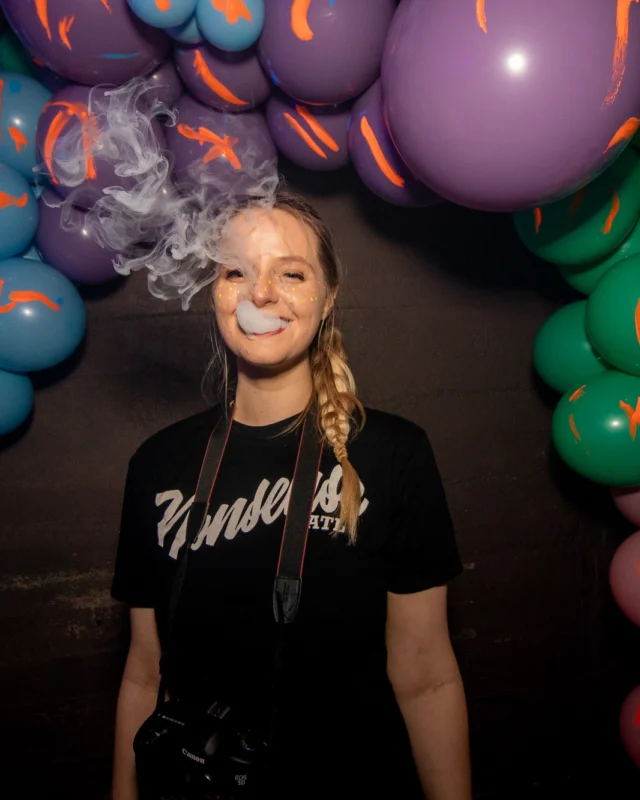 Nonsense GLOW - November 2019. The Basement - East Atlanta. Kimber was the DJ. Special decor by Tad. Photos by Oh Snap