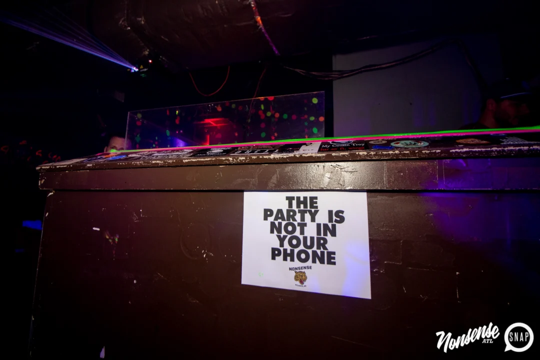 Nonsense GLOW - November 2019. The Basement - East Atlanta. Kimber was the DJ. Special decor by Tad. Photos by Oh Snap