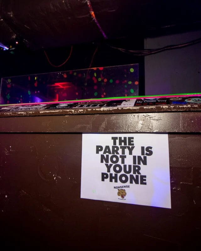 Nonsense GLOW - November 2019. The Basement - East Atlanta. Kimber was the DJ. Special decor by Tad. Photos by Oh Snap