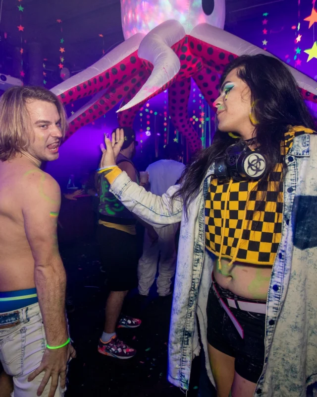 Nonsense GLOW - November 2019. The Basement - East Atlanta. Kimber was the DJ. Special decor by Tad. Photos by Oh Snap