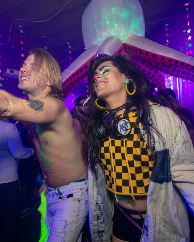 Nonsense GLOW - November 2019. The Basement - East Atlanta. Kimber was the DJ. Special decor by Tad. Photos by Oh Snap