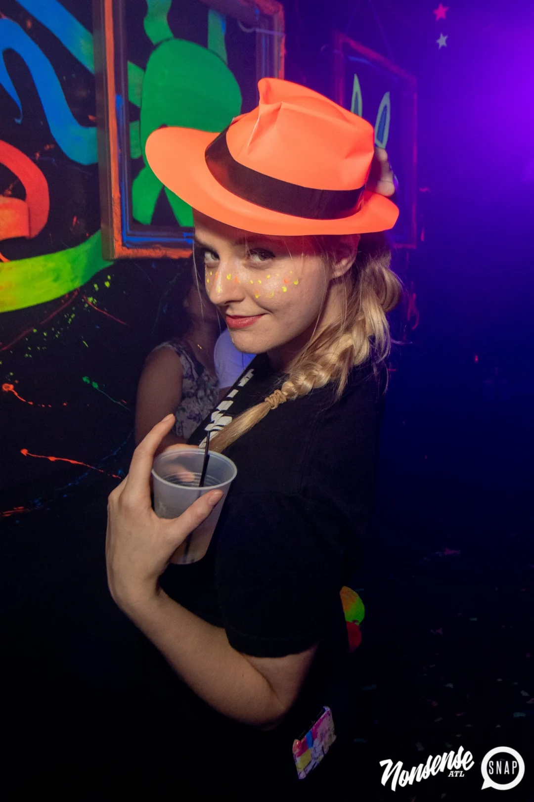 Nonsense GLOW - November 2019. The Basement - East Atlanta. Kimber was the DJ. Special decor by Tad. Photos by Oh Snap