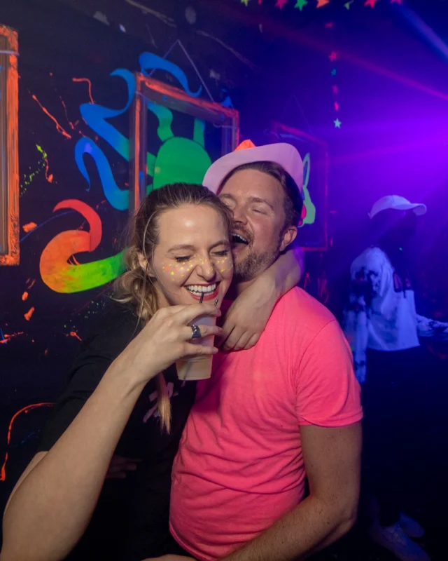 Nonsense GLOW - November 2019. The Basement - East Atlanta. Kimber was the DJ. Special decor by Tad. Photos by Oh Snap
