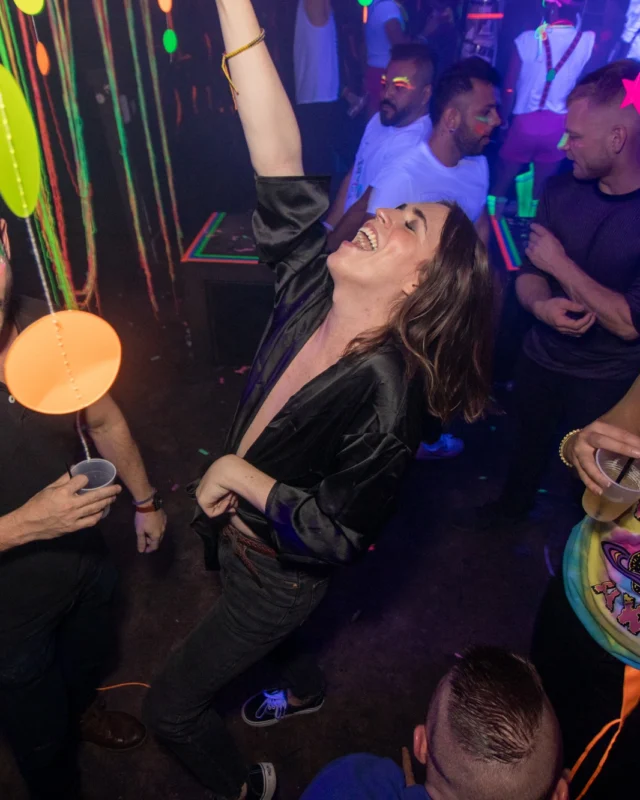 Nonsense GLOW - November 2019. The Basement - East Atlanta. Kimber was the DJ. Special decor by Tad. Photos by Oh Snap
