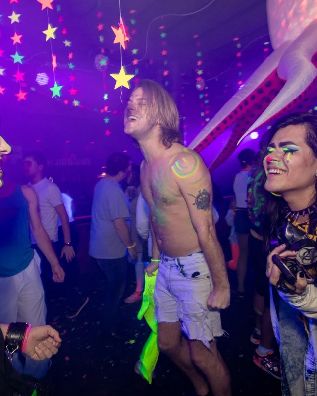 Nonsense GLOW - November 2019. The Basement - East Atlanta. Kimber was the DJ. Special decor by Tad. Photos by Oh Snap