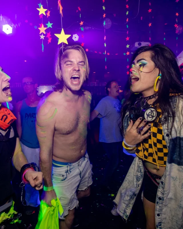 Nonsense GLOW - November 2019. The Basement - East Atlanta. Kimber was the DJ. Special decor by Tad. Photos by Oh Snap