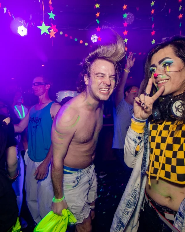 Nonsense GLOW - November 2019. The Basement - East Atlanta. Kimber was the DJ. Special decor by Tad. Photos by Oh Snap