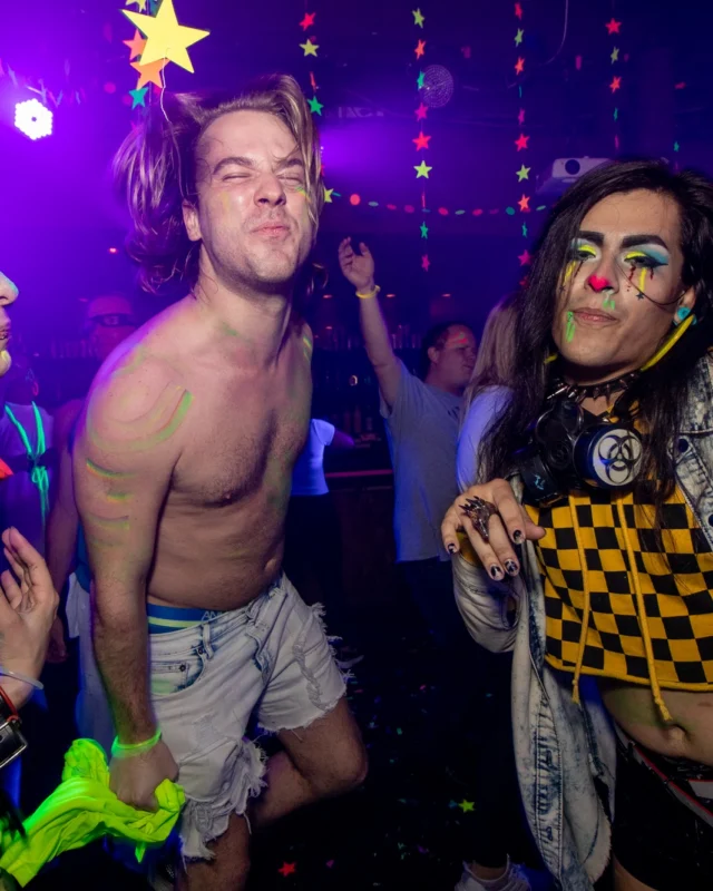 Nonsense GLOW - November 2019. The Basement - East Atlanta. Kimber was the DJ. Special decor by Tad. Photos by Oh Snap