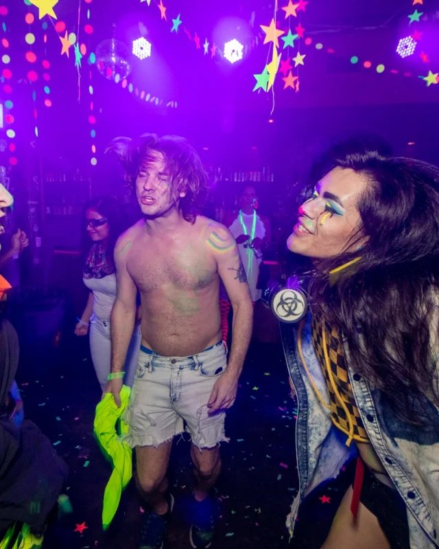 Nonsense GLOW - November 2019. The Basement - East Atlanta. Kimber was the DJ. Special decor by Tad. Photos by Oh Snap