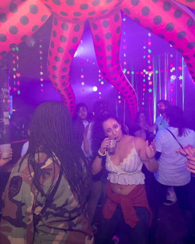 Nonsense GLOW - November 2019. The Basement - East Atlanta. Kimber was the DJ. Special decor by Tad. Photos by Oh Snap