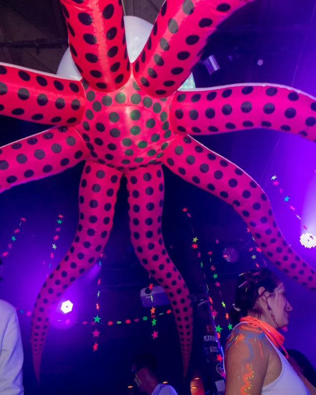 Nonsense GLOW - November 2019. The Basement - East Atlanta. Kimber was the DJ. Special decor by Tad. Photos by Oh Snap