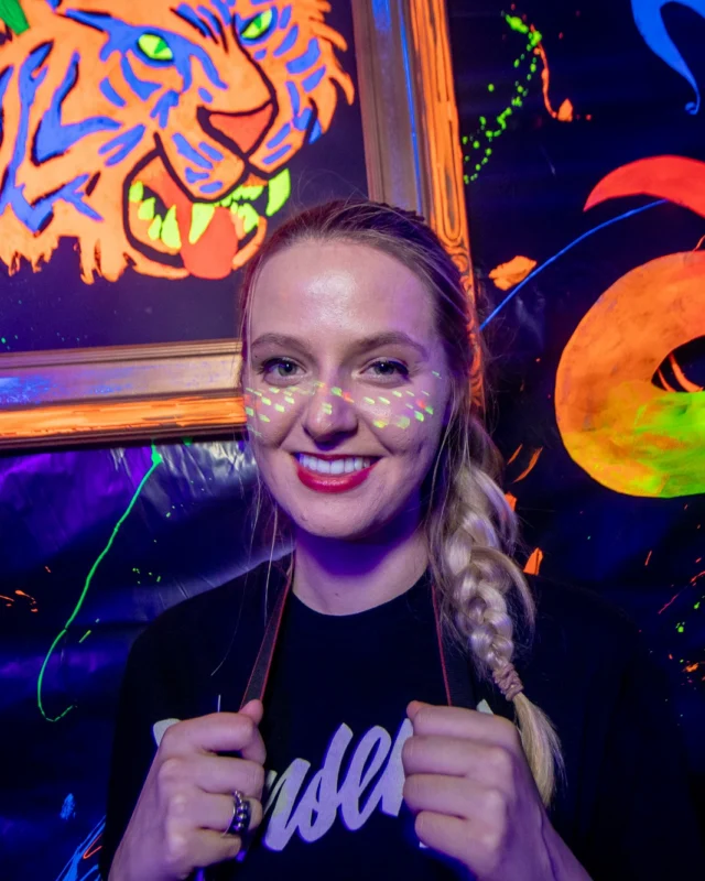 Nonsense GLOW - November 2019. The Basement - East Atlanta. Kimber was the DJ. Special decor by Tad. Photos by Oh Snap