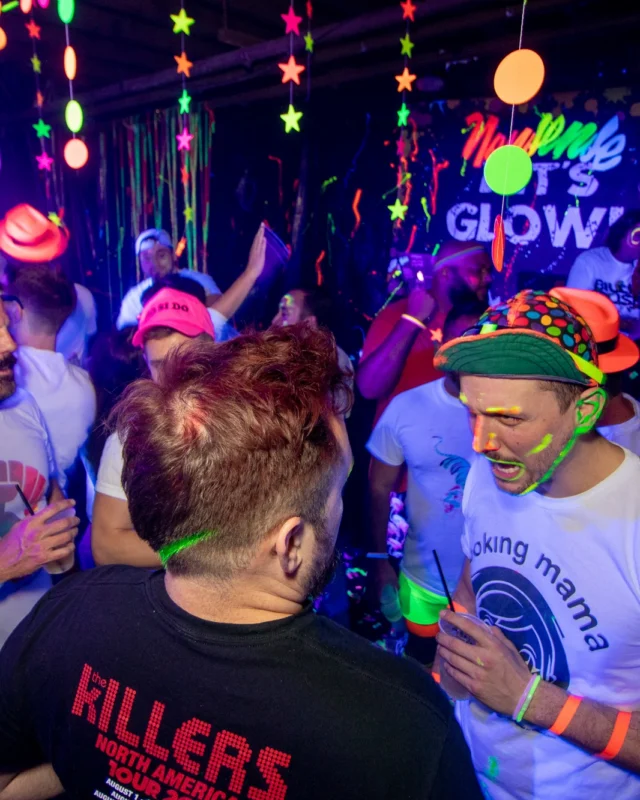 Nonsense GLOW - November 2019. The Basement - East Atlanta. Kimber was the DJ. Special decor by Tad. Photos by Oh Snap