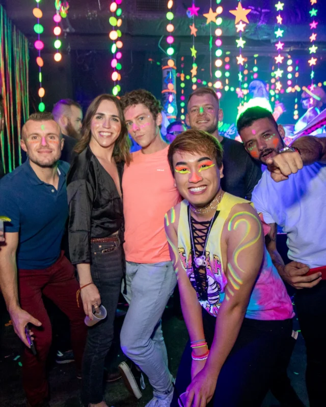 Nonsense GLOW - November 2019. The Basement - East Atlanta. Kimber was the DJ. Special decor by Tad. Photos by Oh Snap