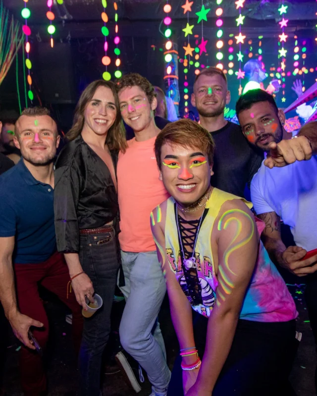 Nonsense GLOW - November 2019. The Basement - East Atlanta. Kimber was the DJ. Special decor by Tad. Photos by Oh Snap