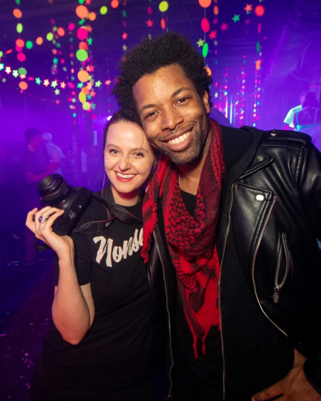 Nonsense GLOW - November 2019. The Basement - East Atlanta. Kimber was the DJ. Special decor by Tad. Photos by Oh Snap