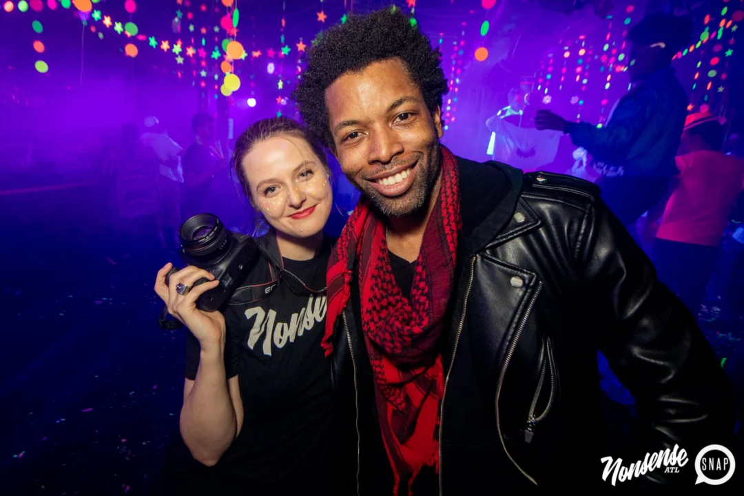Nonsense GLOW - November 2019. The Basement - East Atlanta. Kimber was the DJ. Special decor by Tad. Photos by Oh Snap