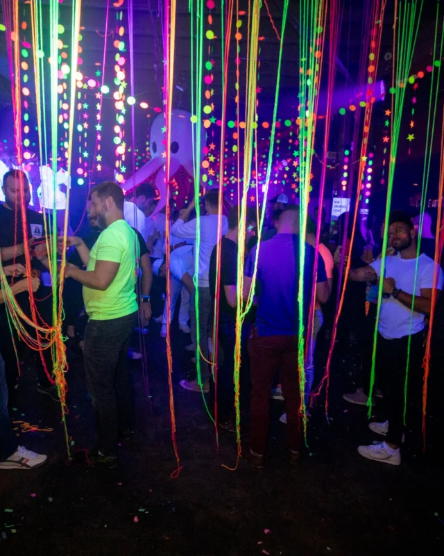 Nonsense GLOW - November 2019. The Basement - East Atlanta. Kimber was the DJ. Special decor by Tad. Photos by Oh Snap