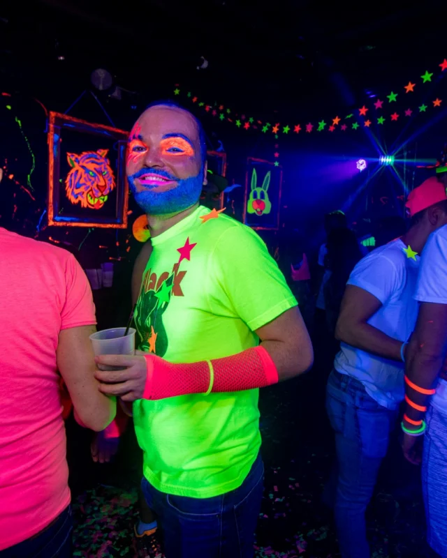 Nonsense GLOW - November 2019. The Basement - East Atlanta. Kimber was the DJ. Special decor by Tad. Photos by Oh Snap