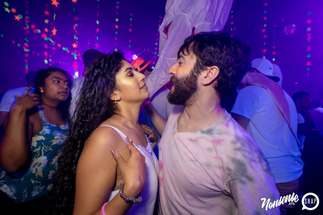Nonsense GLOW - November 2019. The Basement - East Atlanta. Kimber was the DJ. Special decor by Tad. Photos by Oh Snap