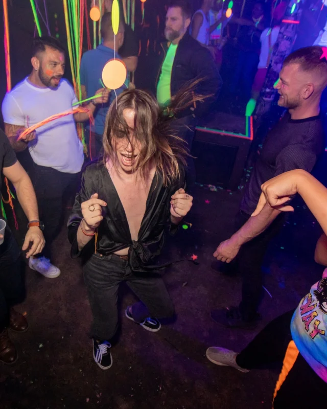 Nonsense GLOW - November 2019. The Basement - East Atlanta. Kimber was the DJ. Special decor by Tad. Photos by Oh Snap