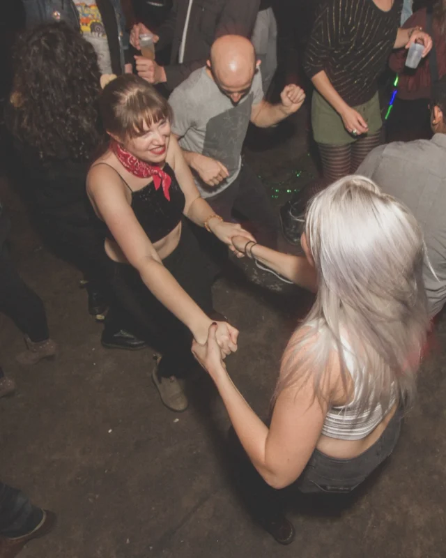 Nonsense Holiday Dance Party Spectacular 2019 at The Basement! Friday December 20, 2019. Santa! Krampus! Kimber! ALL OF THE LIGHTS! Photo by Oh Snap!