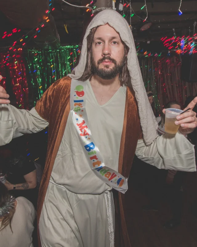 Nonsense Holiday Dance Party Spectacular 2019 at The Basement! Friday December 20, 2019. Santa! Krampus! Kimber! ALL OF THE LIGHTS! Photo by Oh Snap!