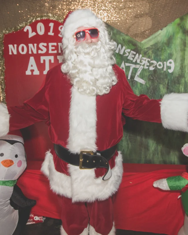 Nonsense Holiday Dance Party Spectacular 2019 at The Basement! Friday December 20, 2019. Santa! Krampus! Kimber! ALL OF THE LIGHTS! Photo by Oh Snap!