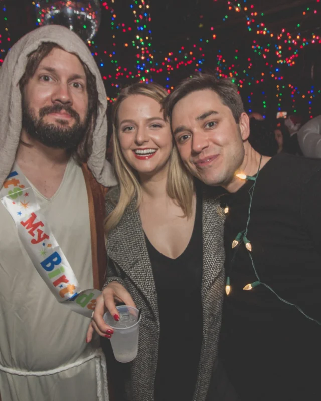Nonsense Holiday Dance Party Spectacular 2019 at The Basement! Friday December 20, 2019. Santa! Krampus! Kimber! ALL OF THE LIGHTS! Photo by Oh Snap!