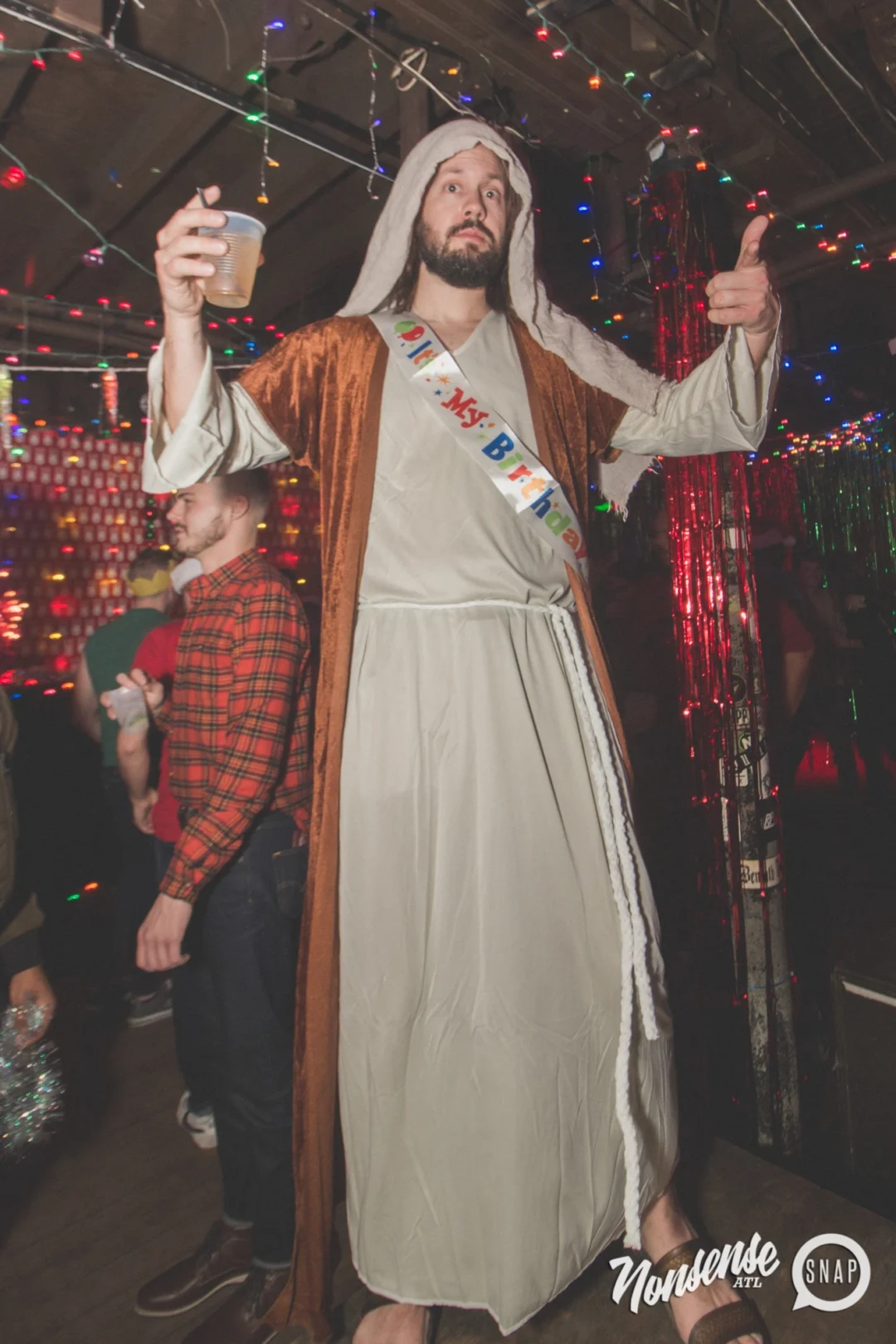Nonsense Holiday Dance Party Spectacular 2019 at The Basement! Friday December 20, 2019. Santa! Krampus! Kimber! ALL OF THE LIGHTS! Photo by Oh Snap!