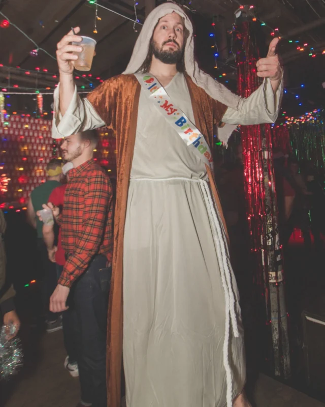 Nonsense Holiday Dance Party Spectacular 2019 at The Basement! Friday December 20, 2019. Santa! Krampus! Kimber! ALL OF THE LIGHTS! Photo by Oh Snap!