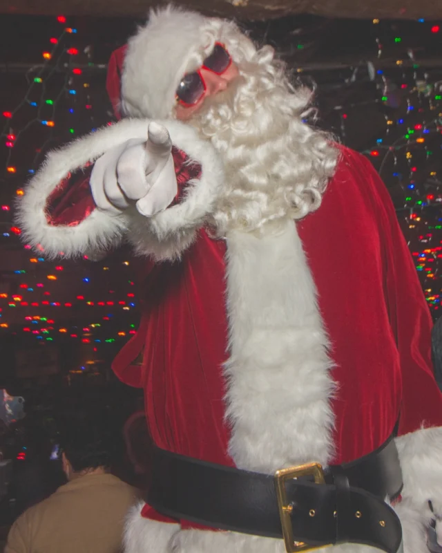 Nonsense Holiday Dance Party Spectacular 2019 at The Basement! Friday December 20, 2019. Santa! Krampus! Kimber! ALL OF THE LIGHTS! Photo by Oh Snap!