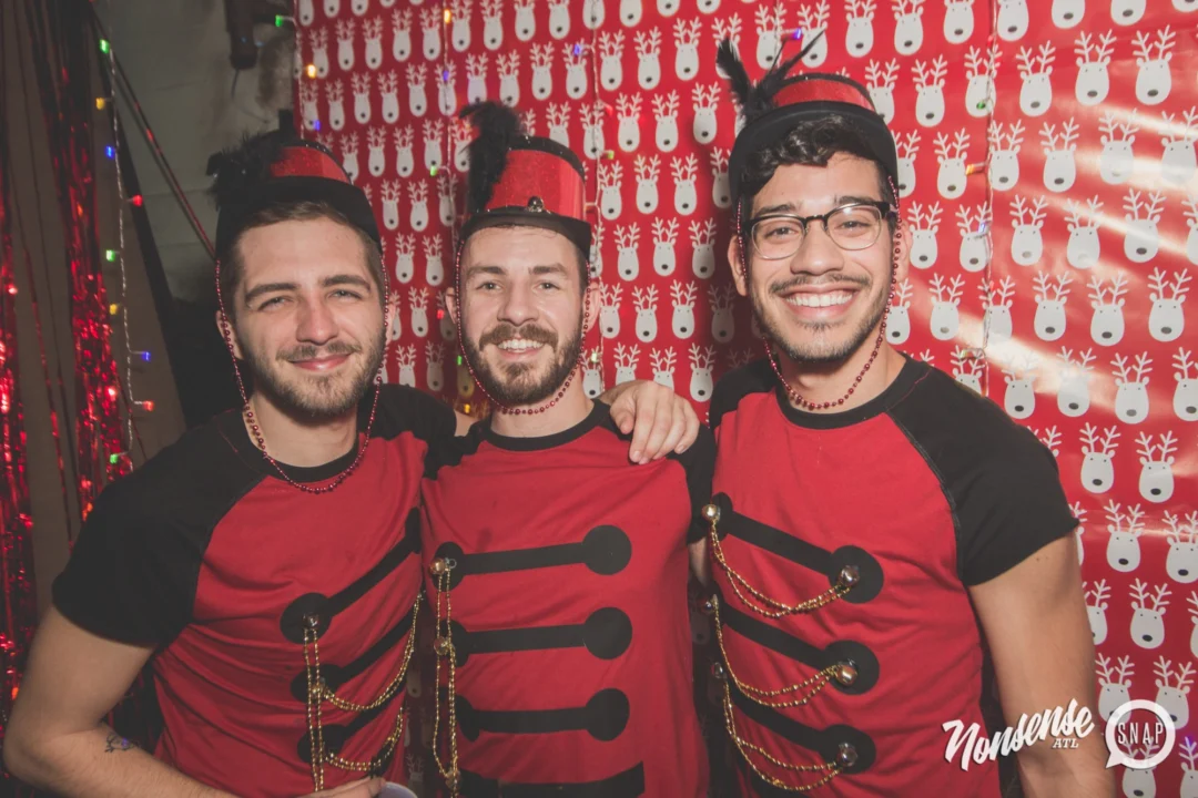 Nonsense Holiday Dance Party Spectacular 2019 at The Basement! Friday December 20, 2019. Santa! Krampus! Kimber! ALL OF THE LIGHTS! Photo by Oh Snap!