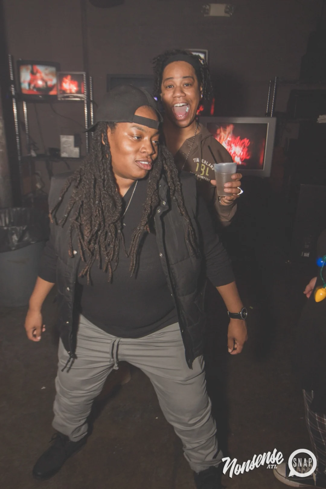 Nonsense Holiday Dance Party Spectacular 2019 at The Basement! Friday December 20, 2019. Santa! Krampus! Kimber! ALL OF THE LIGHTS! Photo by Oh Snap!