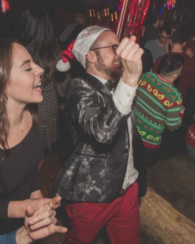 Nonsense Holiday Dance Party Spectacular 2019 at The Basement! Friday December 20, 2019. Santa! Krampus! Kimber! ALL OF THE LIGHTS! Photo by Oh Snap!