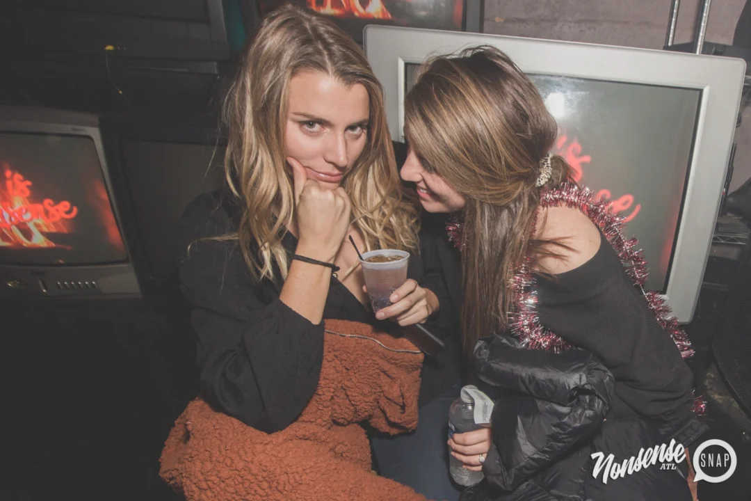 Nonsense Holiday Dance Party Spectacular 2019 at The Basement! Friday December 20, 2019. Santa! Krampus! Kimber! ALL OF THE LIGHTS! Photo by Oh Snap!