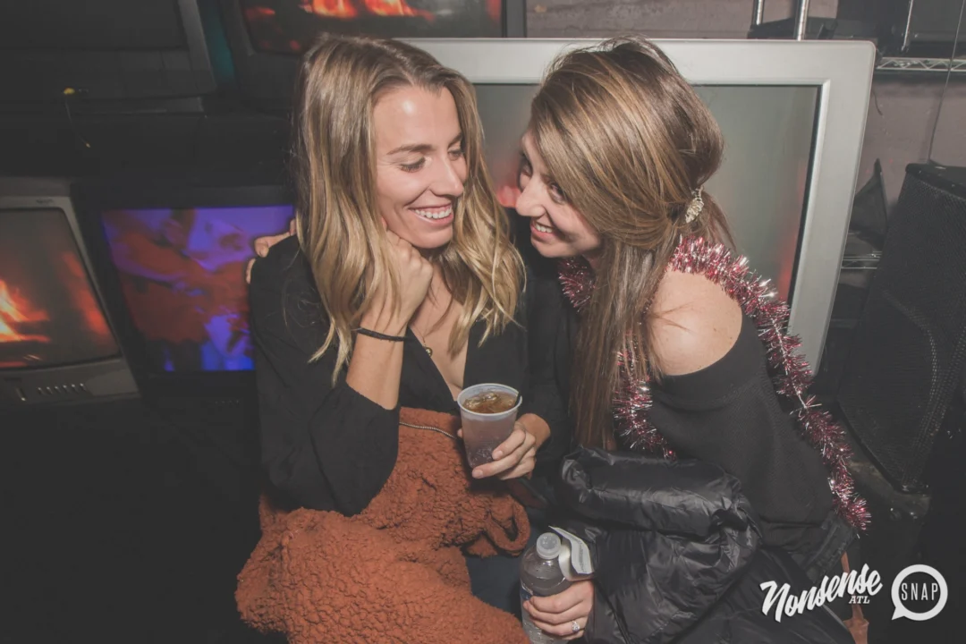 Nonsense Holiday Dance Party Spectacular 2019 at The Basement! Friday December 20, 2019. Santa! Krampus! Kimber! ALL OF THE LIGHTS! Photo by Oh Snap!