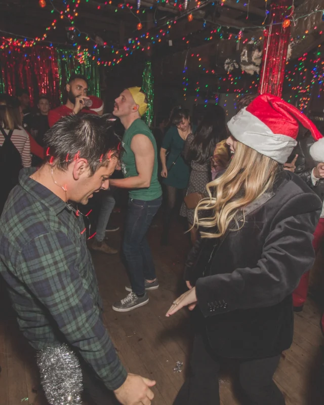Nonsense Holiday Dance Party Spectacular 2019 at The Basement! Friday December 20, 2019. Santa! Krampus! Kimber! ALL OF THE LIGHTS! Photo by Oh Snap!