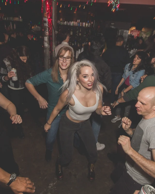Nonsense Holiday Dance Party Spectacular 2019 at The Basement! Friday December 20, 2019. Santa! Krampus! Kimber! ALL OF THE LIGHTS! Photo by Oh Snap!