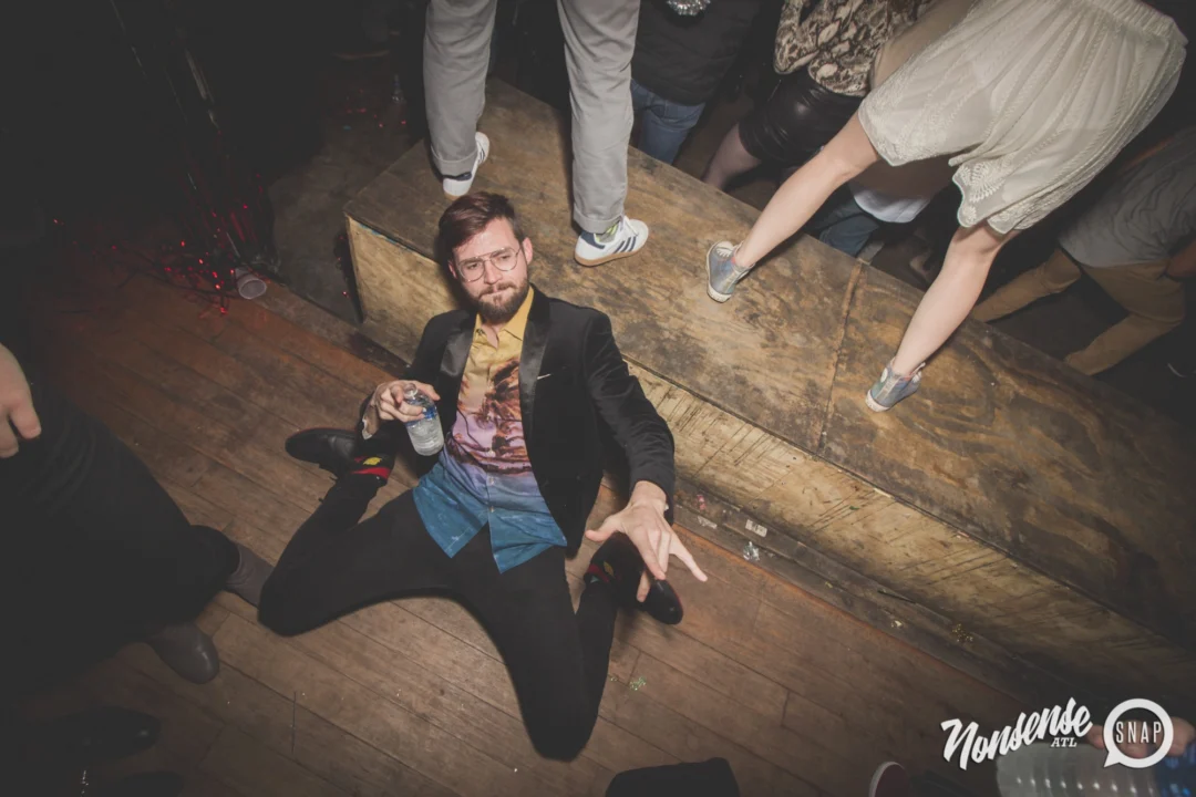 Nonsense Holiday Dance Party Spectacular 2019 at The Basement! Friday December 20, 2019. Santa! Krampus! Kimber! ALL OF THE LIGHTS! Photo by Oh Snap!