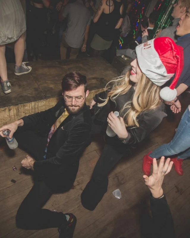 Nonsense Holiday Dance Party Spectacular 2019 at The Basement! Friday December 20, 2019. Santa! Krampus! Kimber! ALL OF THE LIGHTS! Photo by Oh Snap!