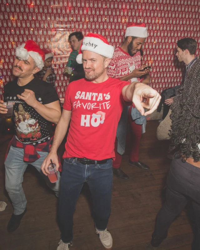Nonsense Holiday Dance Party Spectacular 2019 at The Basement! Friday December 20, 2019. Santa! Krampus! Kimber! ALL OF THE LIGHTS! Photo by Oh Snap!