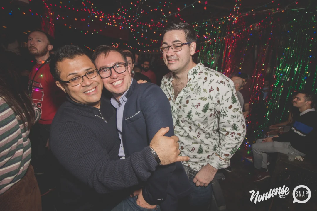 Nonsense Holiday Dance Party Spectacular 2019 at The Basement! Friday December 20, 2019. Santa! Krampus! Kimber! ALL OF THE LIGHTS! Photo by Oh Snap!