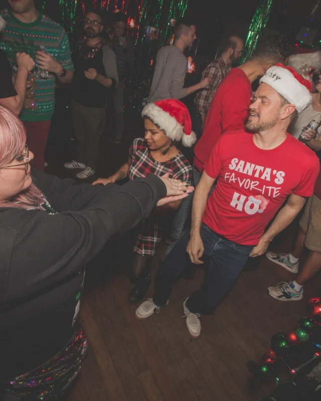 Nonsense Holiday Dance Party Spectacular 2019 at The Basement! Friday December 20, 2019. Santa! Krampus! Kimber! ALL OF THE LIGHTS! Photo by Oh Snap!