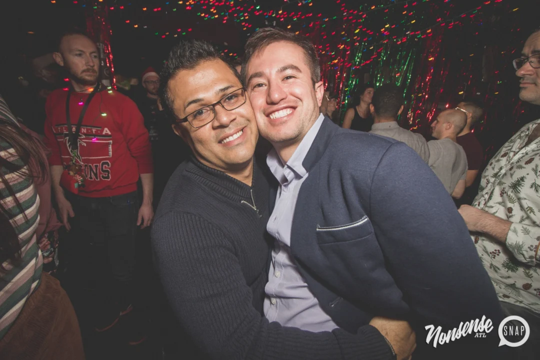 Nonsense Holiday Dance Party Spectacular 2019 at The Basement! Friday December 20, 2019. Santa! Krampus! Kimber! ALL OF THE LIGHTS! Photo by Oh Snap!