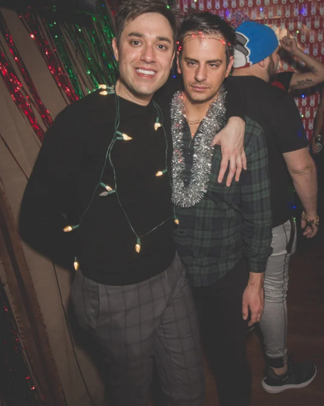 Nonsense Holiday Dance Party Spectacular 2019 at The Basement! Friday December 20, 2019. Santa! Krampus! Kimber! ALL OF THE LIGHTS! Photo by Oh Snap!