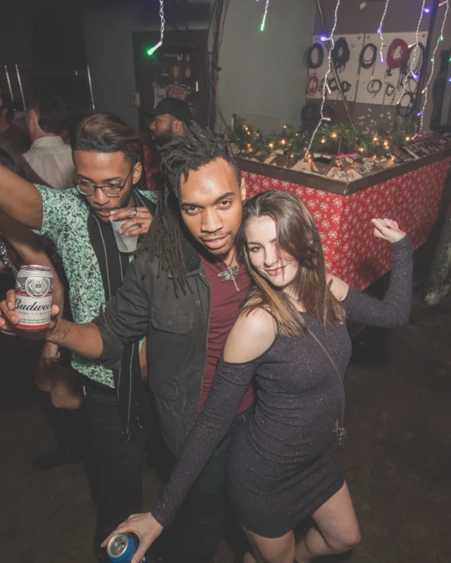 Nonsense Holiday Dance Party Spectacular 2019 at The Basement! Friday December 20, 2019. Santa! Krampus! Kimber! ALL OF THE LIGHTS! Photo by Oh Snap!