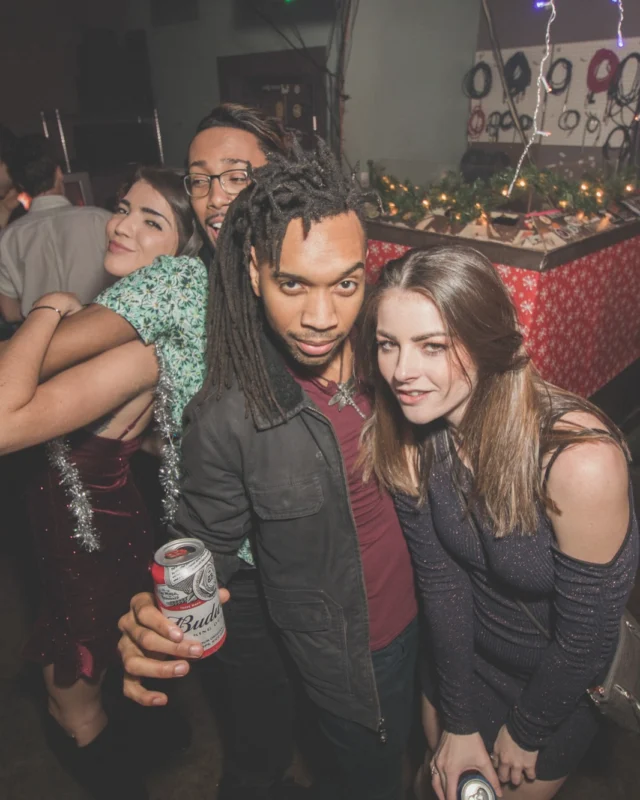 Nonsense Holiday Dance Party Spectacular 2019 at The Basement! Friday December 20, 2019. Santa! Krampus! Kimber! ALL OF THE LIGHTS! Photo by Oh Snap!