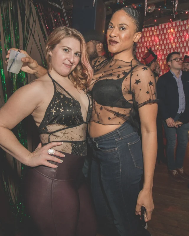 Nonsense Holiday Dance Party Spectacular 2019 at The Basement! Friday December 20, 2019. Santa! Krampus! Kimber! ALL OF THE LIGHTS! Photo by Oh Snap!