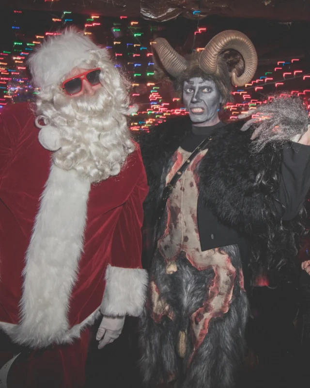 Nonsense Holiday Dance Party Spectacular 2019 at The Basement! Friday December 20, 2019. Santa! Krampus! Kimber! ALL OF THE LIGHTS! Photo by Oh Snap!